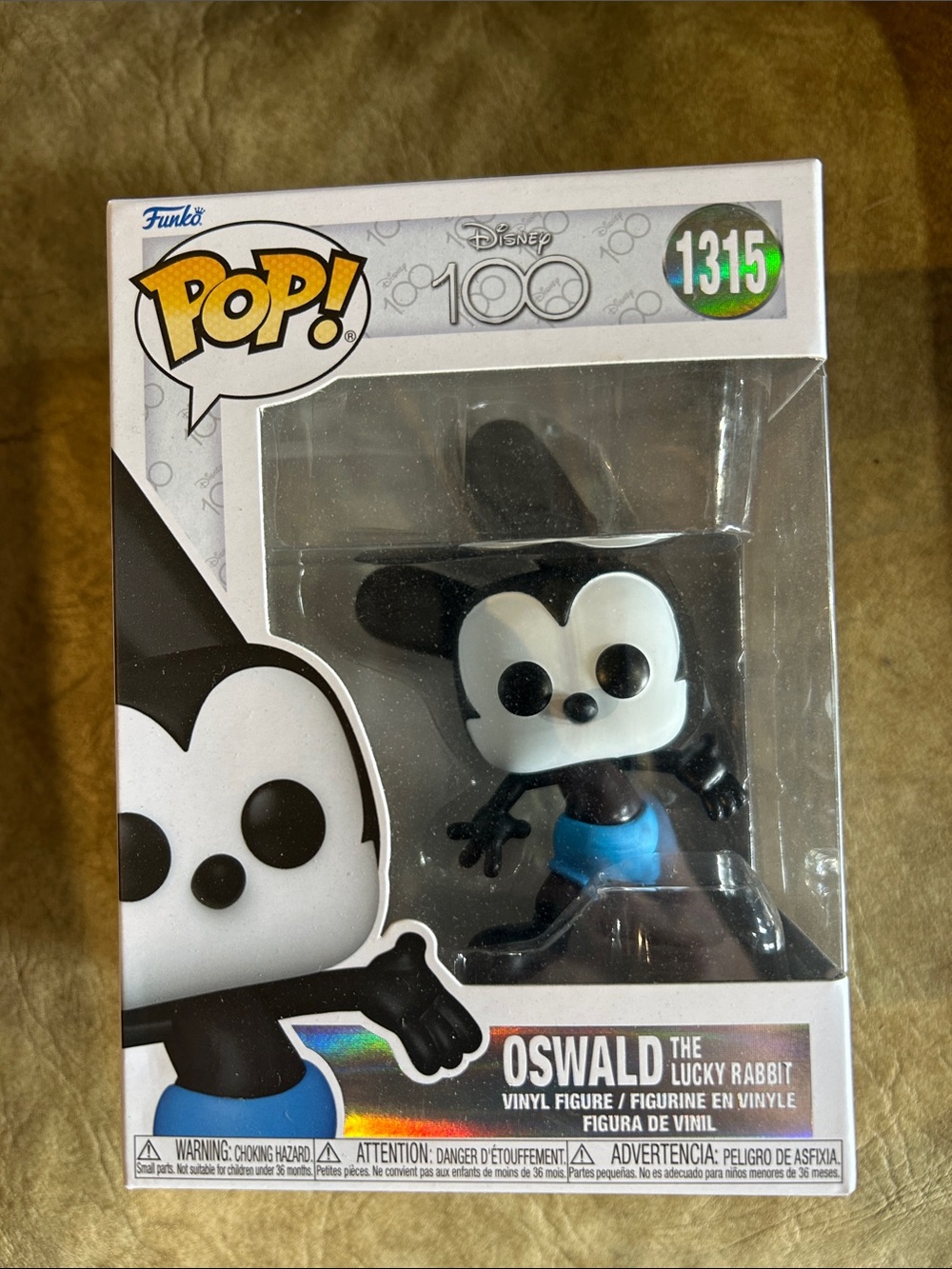 Funko Oswald The Lucky Rabbit Vinyl Figure - Black & Blue